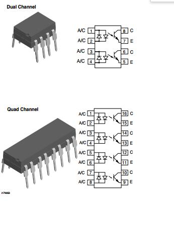 10 pieces Transistor Output Optocouplers Hi Volt Phototrans 10 pieces Transistor Output Optocouplers Hi Volt Phototrans