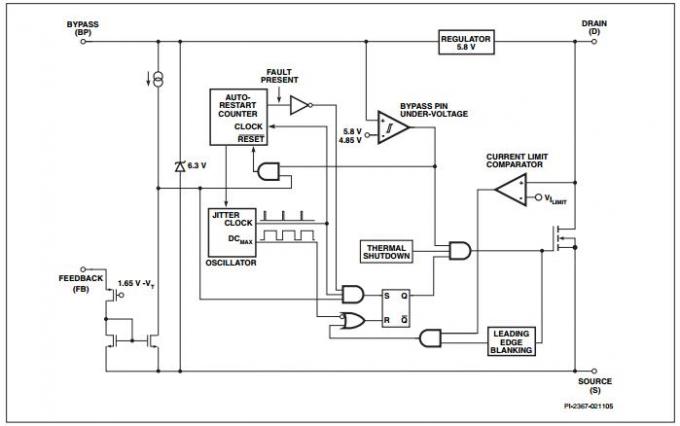 LNK304PN Integrated Circuit Chip LinkSwitch-TN Family, Energy-Effi ...