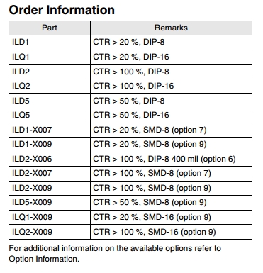 Ilq2 ILQ2 Integrated Circuit Chip Optocoupler , Phototransistor Output