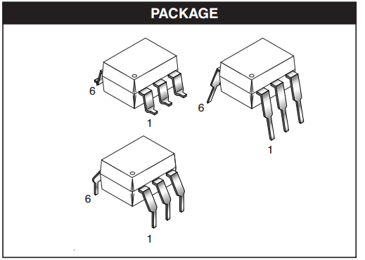 H11l1m 6 Pin Dip Optoisolators Logic Output Integrated Components